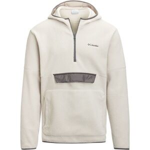Columbia Men's Zip-Up Cream Fleece Hoodie